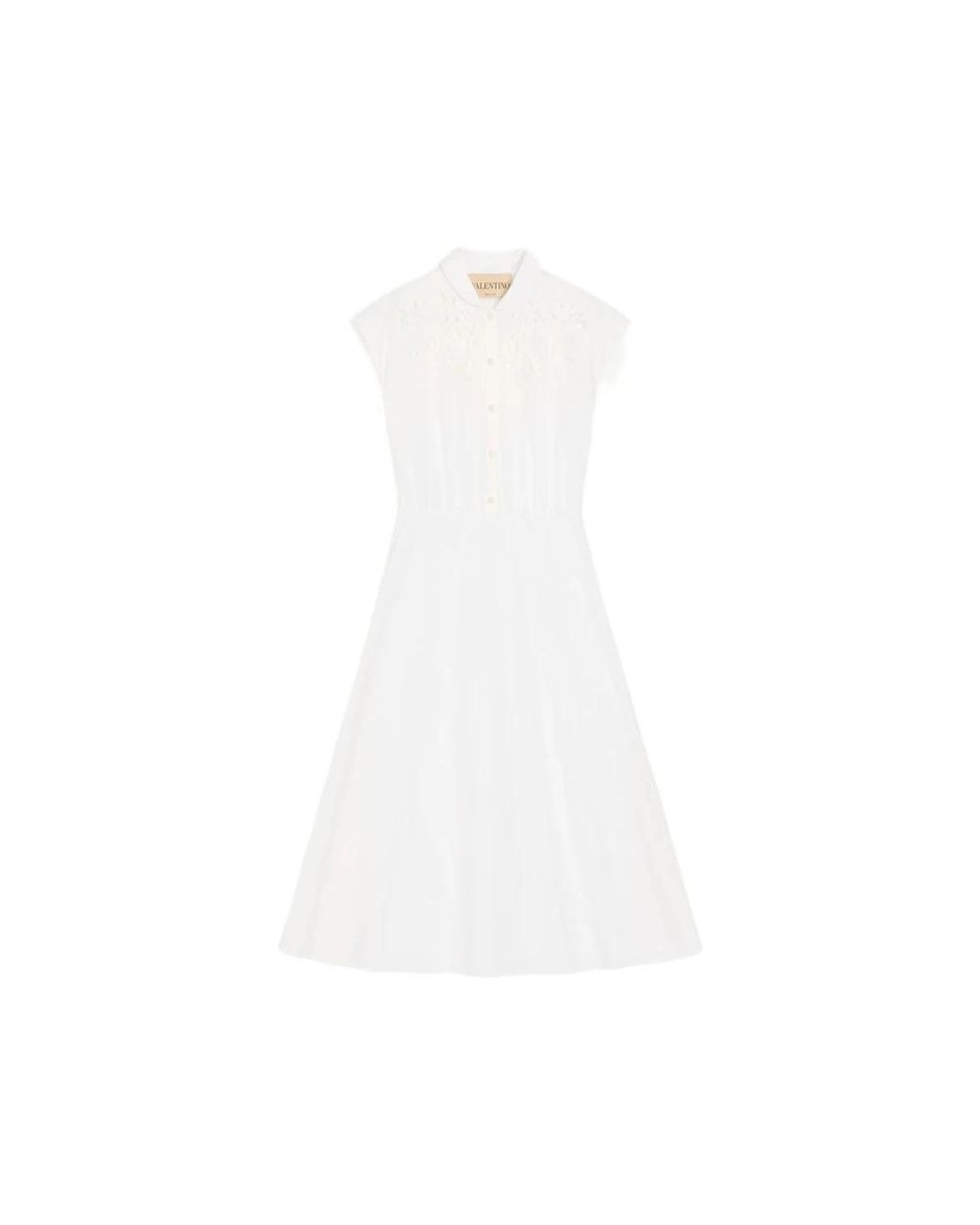Valentino White Shirt Dresses