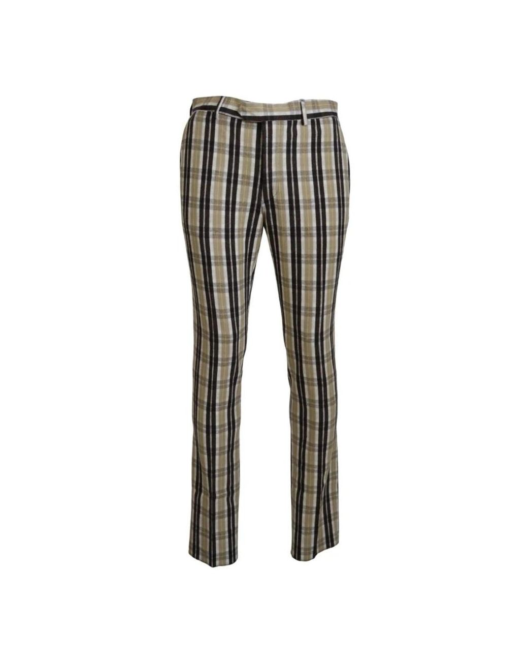 Bencivenga Gray Slim-Fit Trousers for men