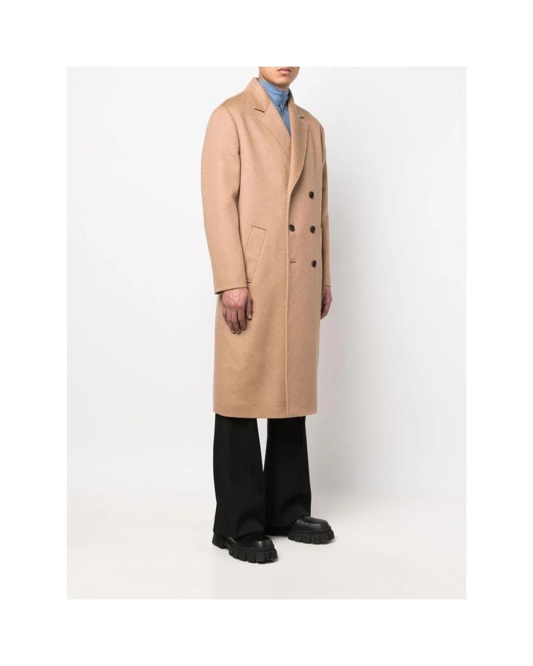 Valentino Natural Double-Breasted Coats for men