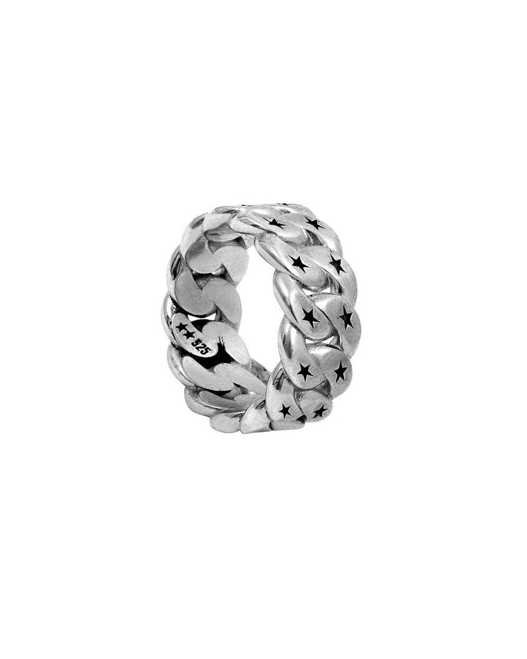 Twojeys Accessoires ,Grijs ,Cubaanse Monogram Ring in het Metallic voor heren