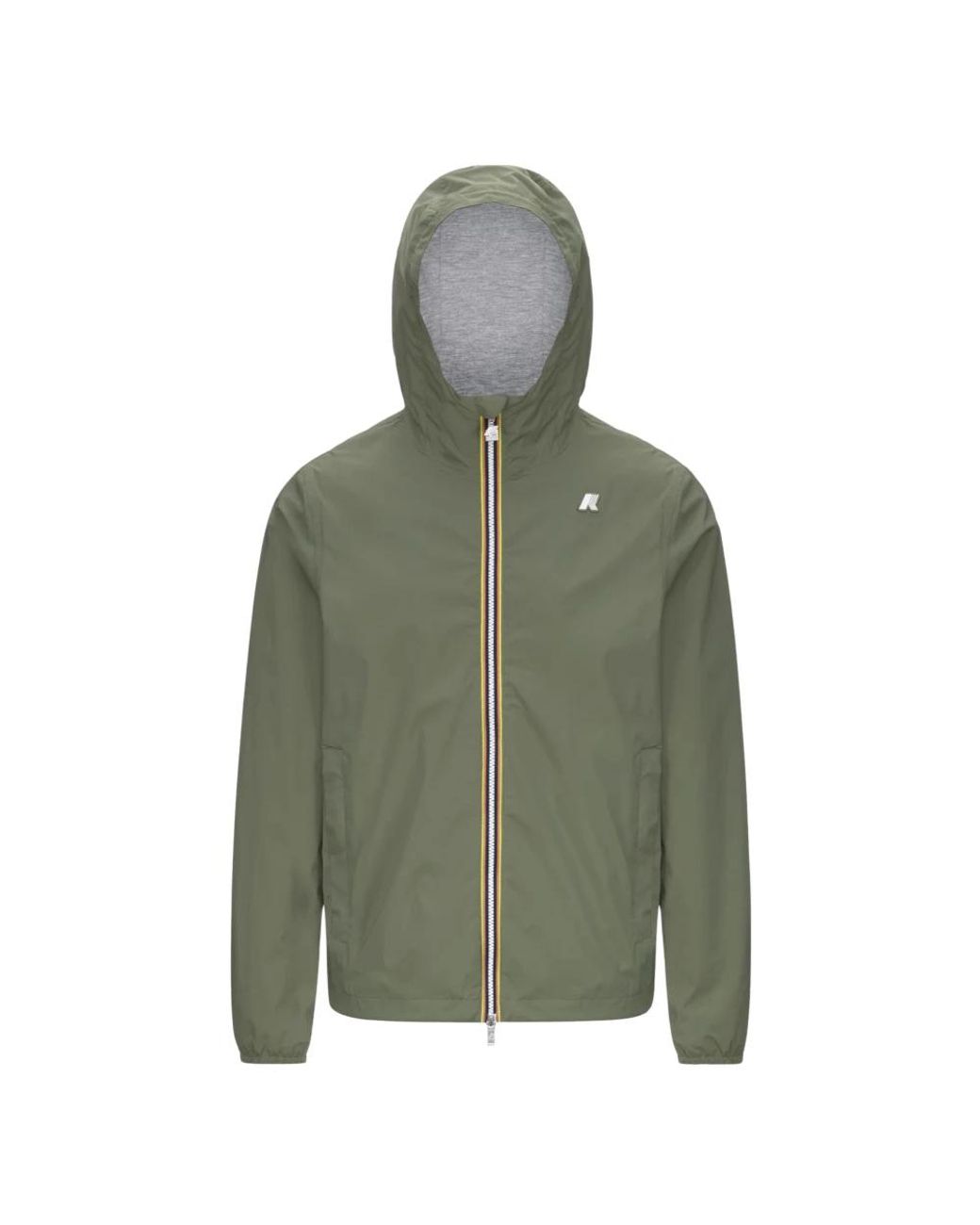 K-Way Jassen ,Groen ,Nylon Jack Stretch Nylon Jacket in het Green voor heren