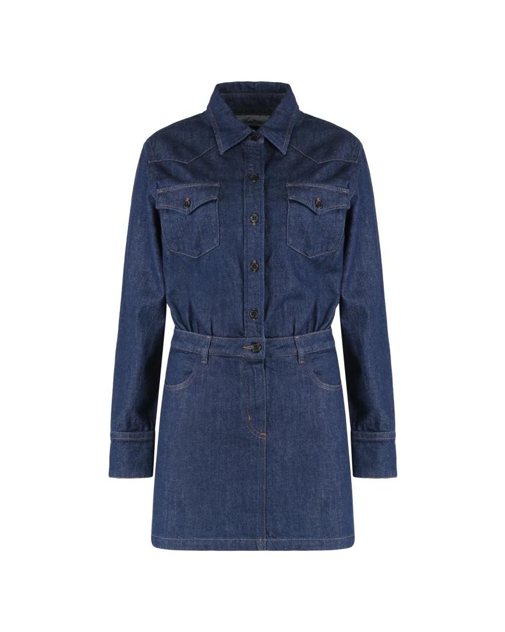 A.P.C. Blue Short Dresses