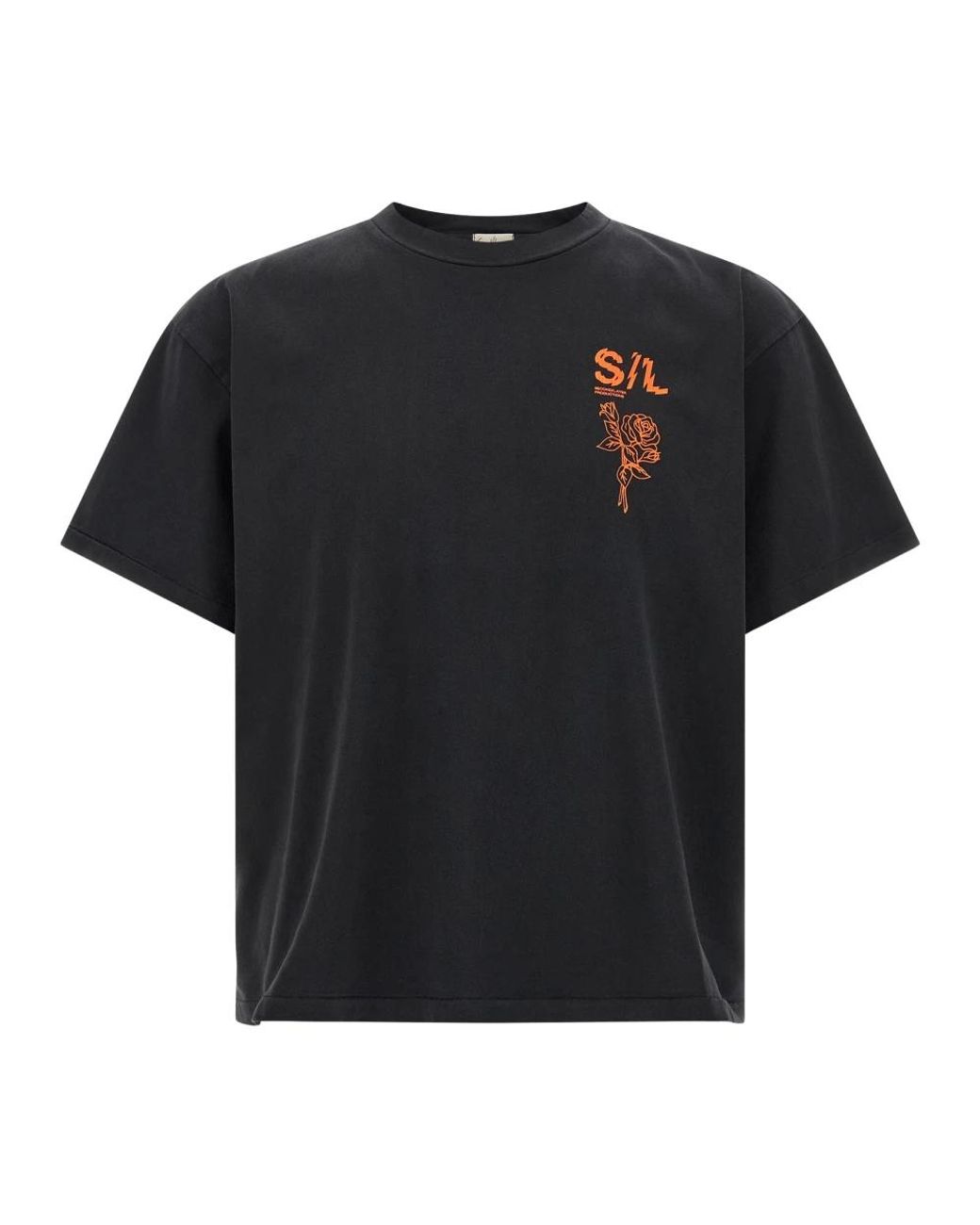 Second/Layer Tops ,Zwart ,Katoen T-Shirt in het Black voor heren