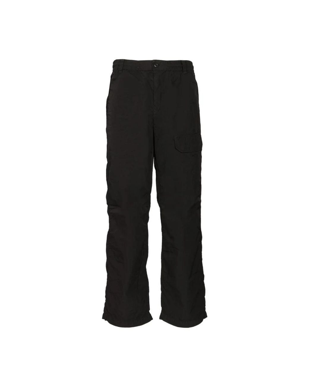 C P Company Black Straight Trousers for men