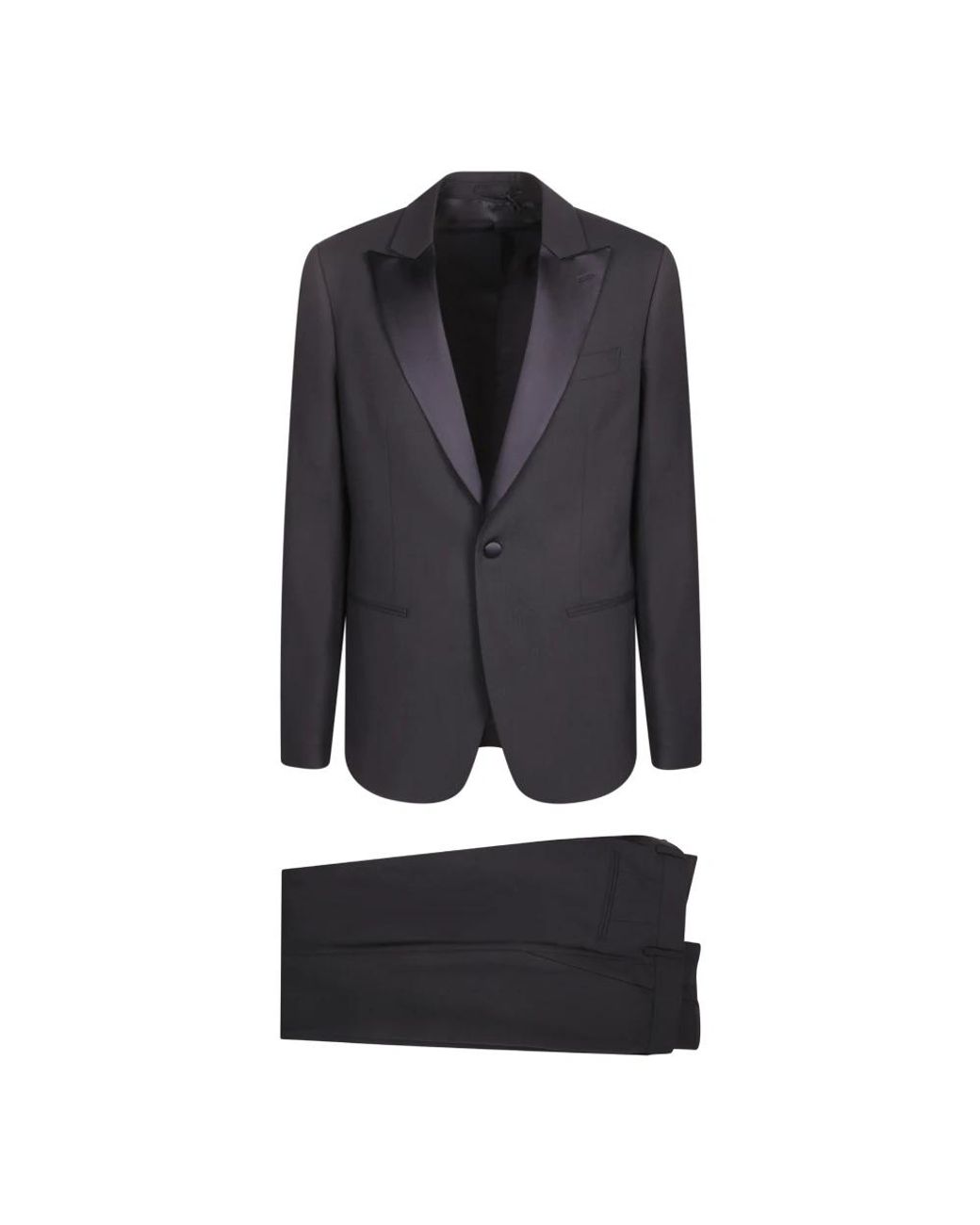 Lardini Black Single Breasted Suits for men