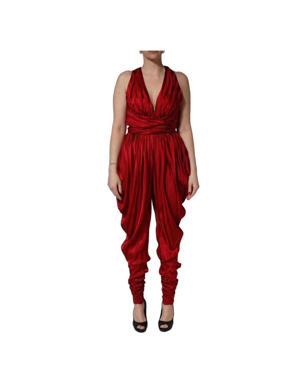 Dolce & Gabbana Red Jumpsuits