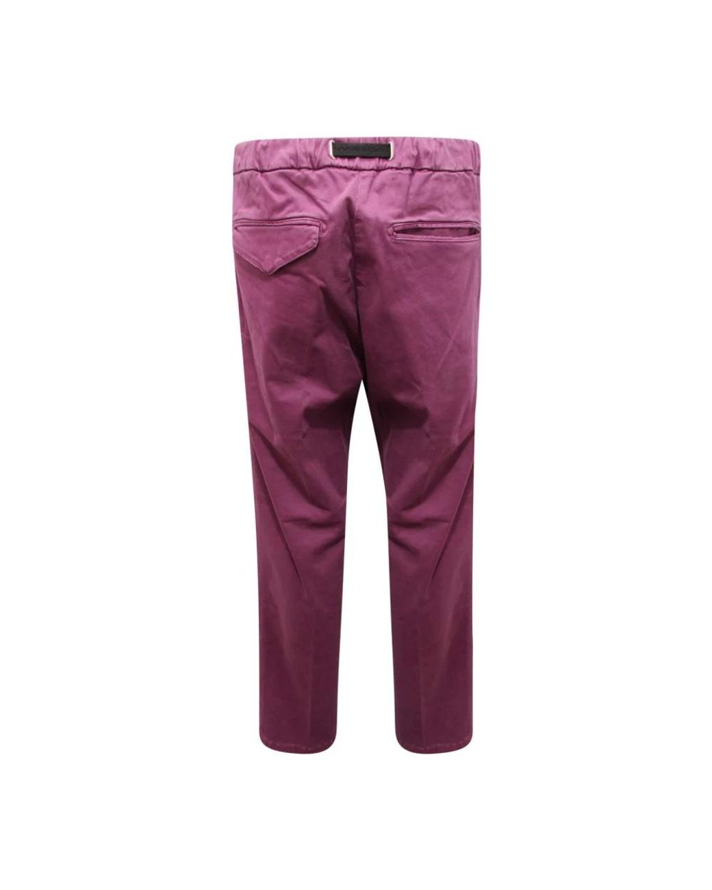 White Sand Purple Tapered Trousers