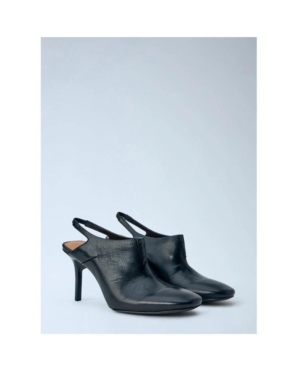 CAPASA MILANO Blue Heeled Mules