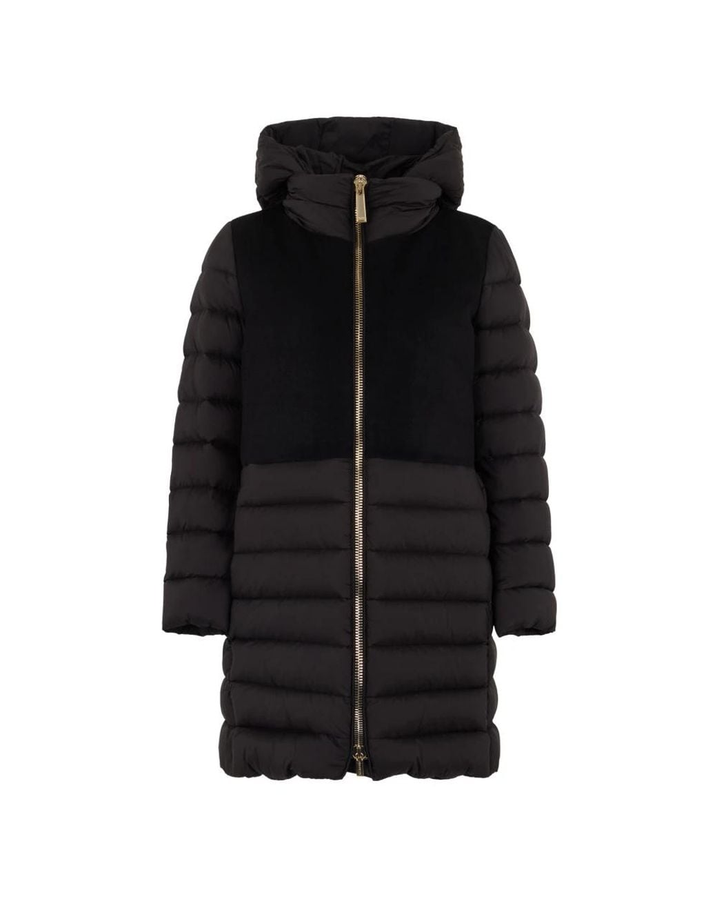 Down Coats Moorer en coloris Black