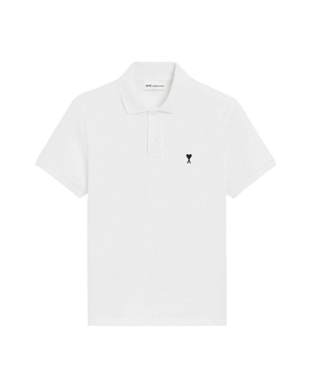 AMI De Coeur Polo in het White voor heren