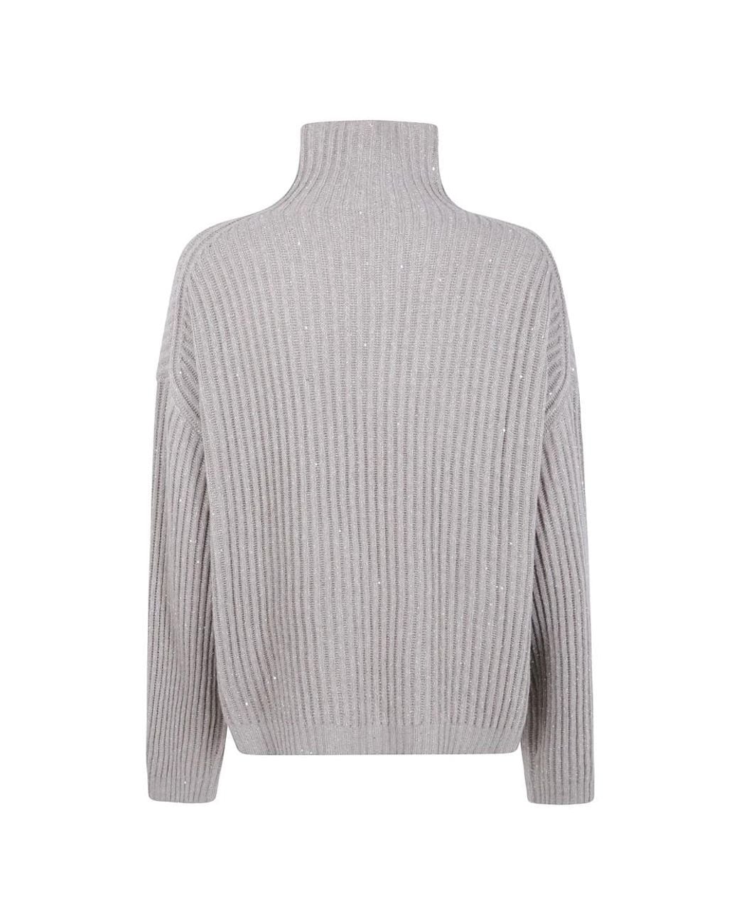 Brunello Cucinelli Gray Turtlenecks