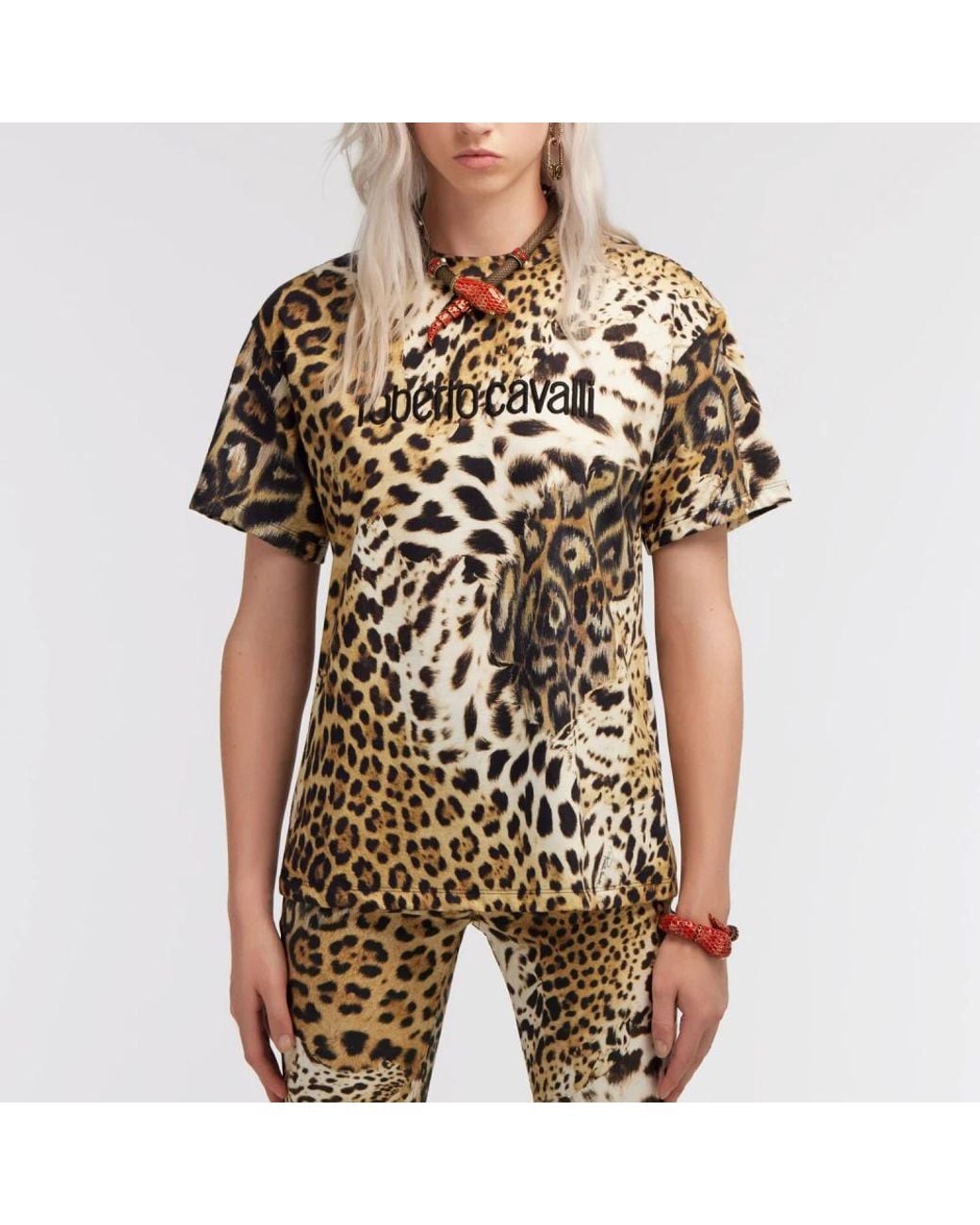 Roberto Cavalli Natural T-Shirts