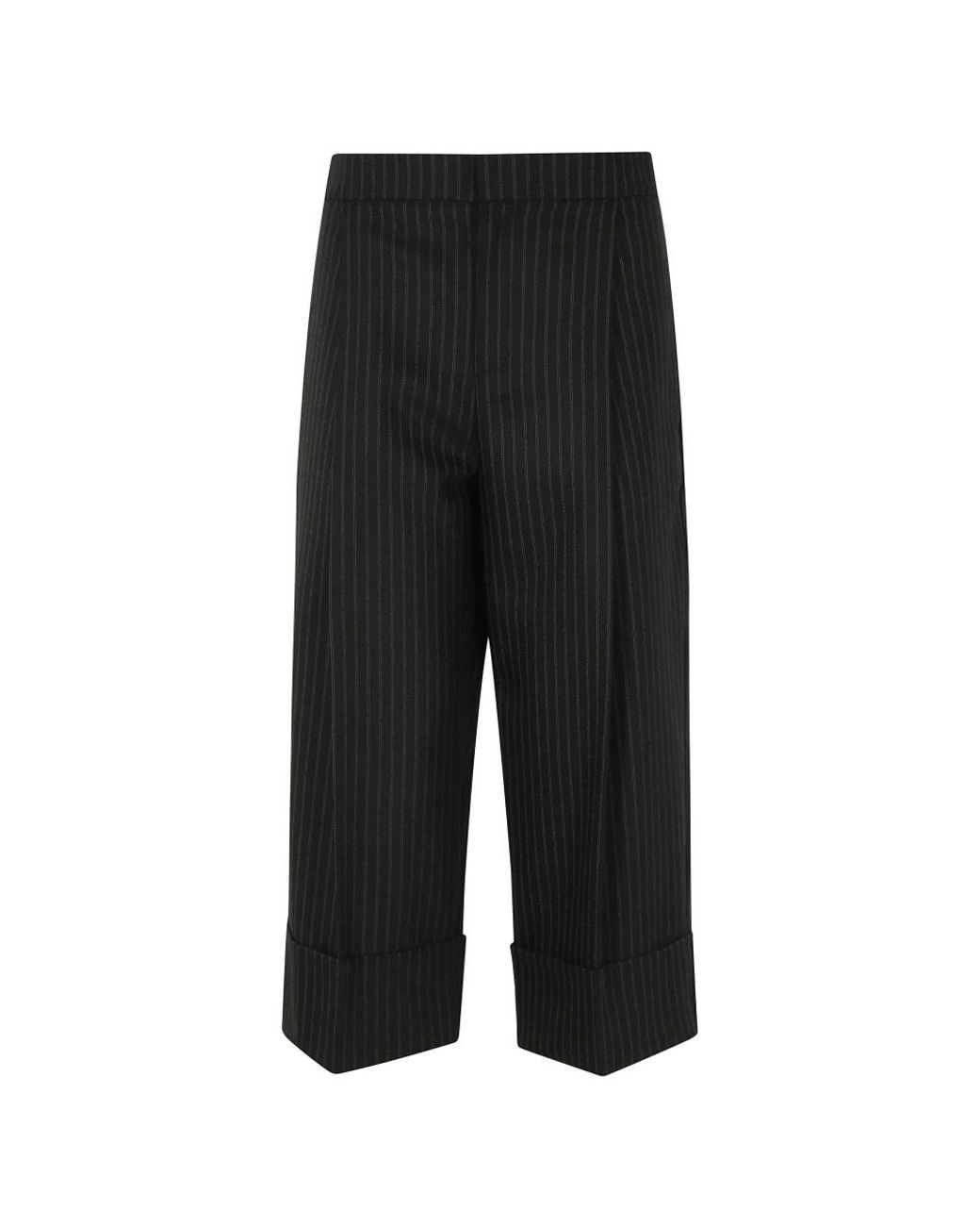 Elisabetta Franchi Black Cropped Trousers