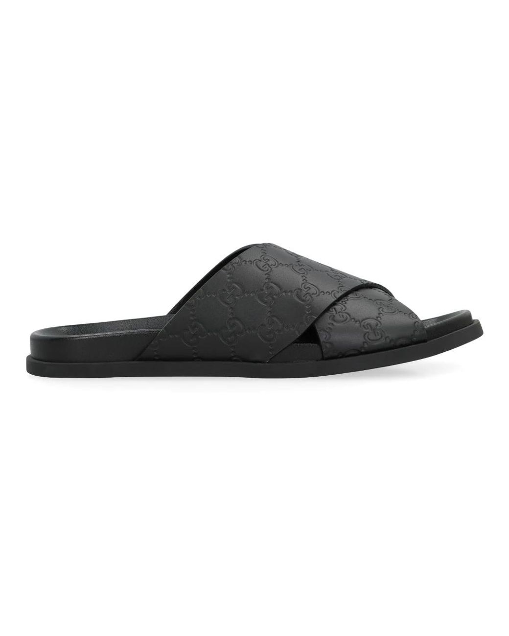 Gucci Black Sliders for men
