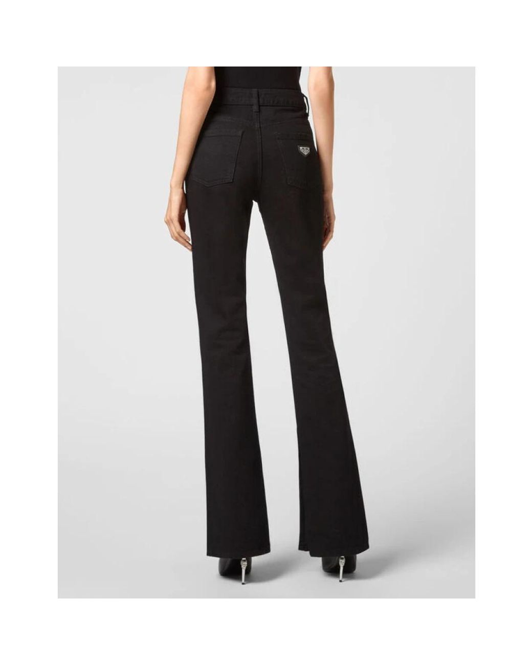 Philipp Plein Black Flare Jeans