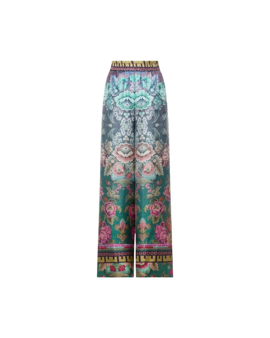 Pierre Louis Mascia Blue Wide Trousers