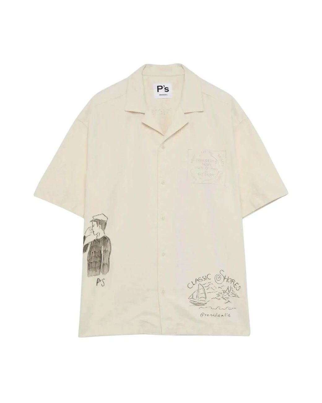 President's Natural Short Sleeve Shirts for men