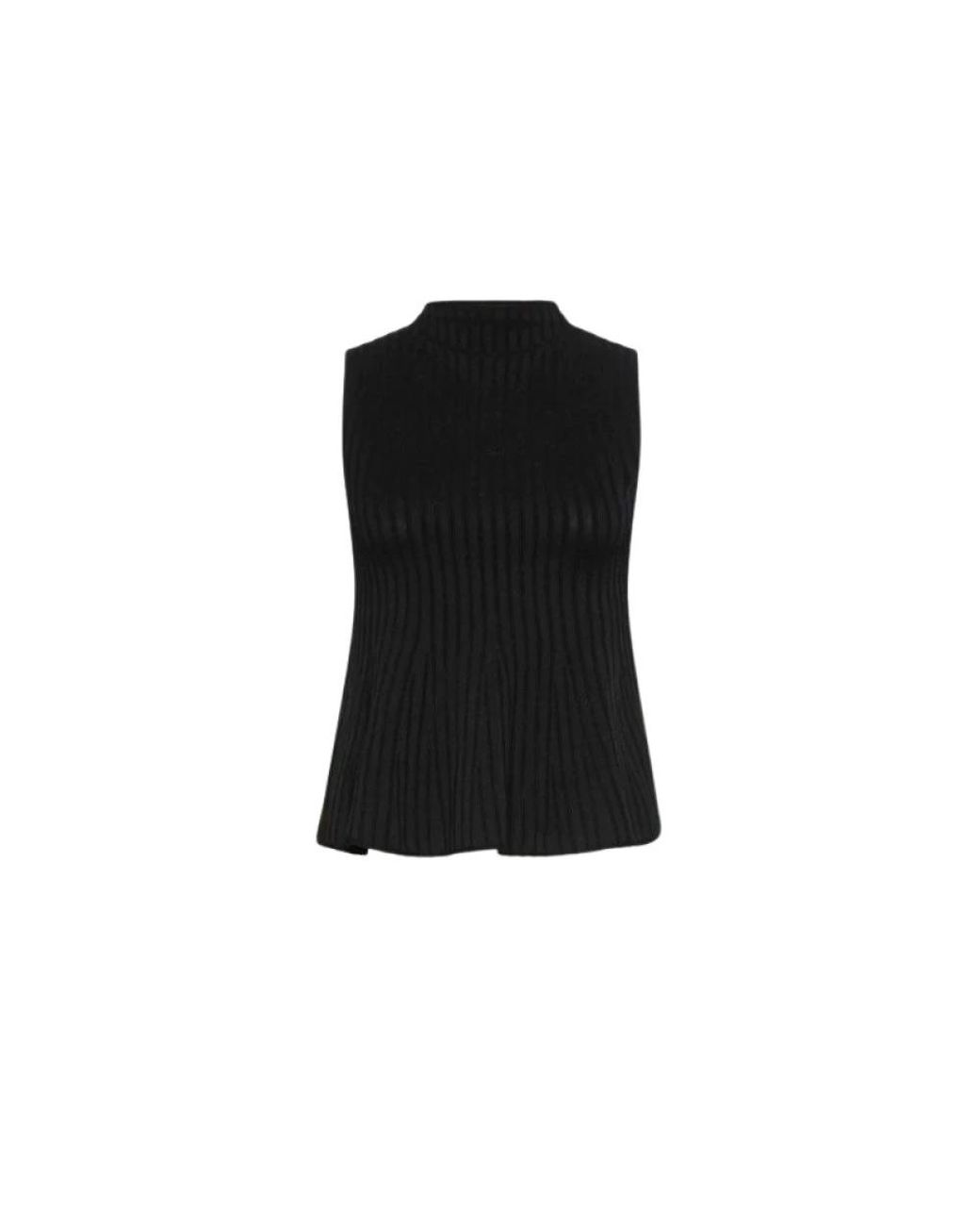 Marella Black Sleeveless Tops