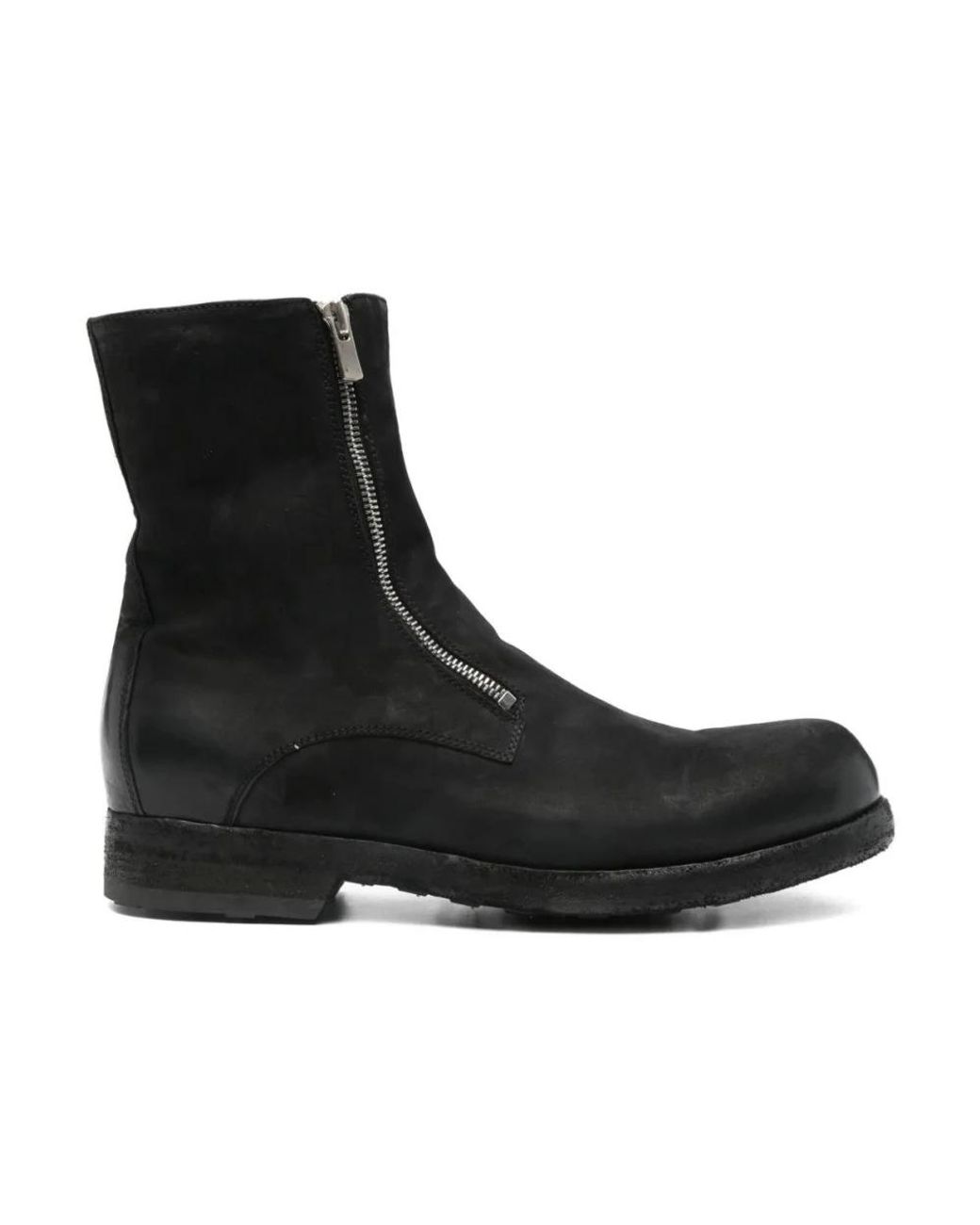 Officine Creative Black Ankle Boots for men