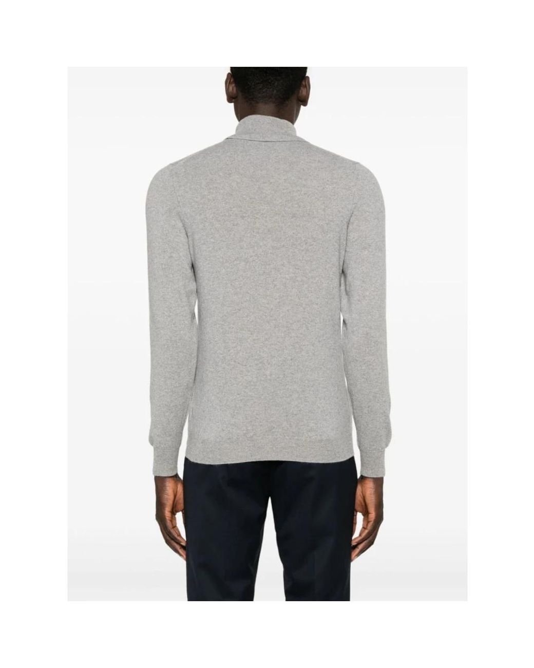 Fedeli Gray Cashmere Knitwear for men