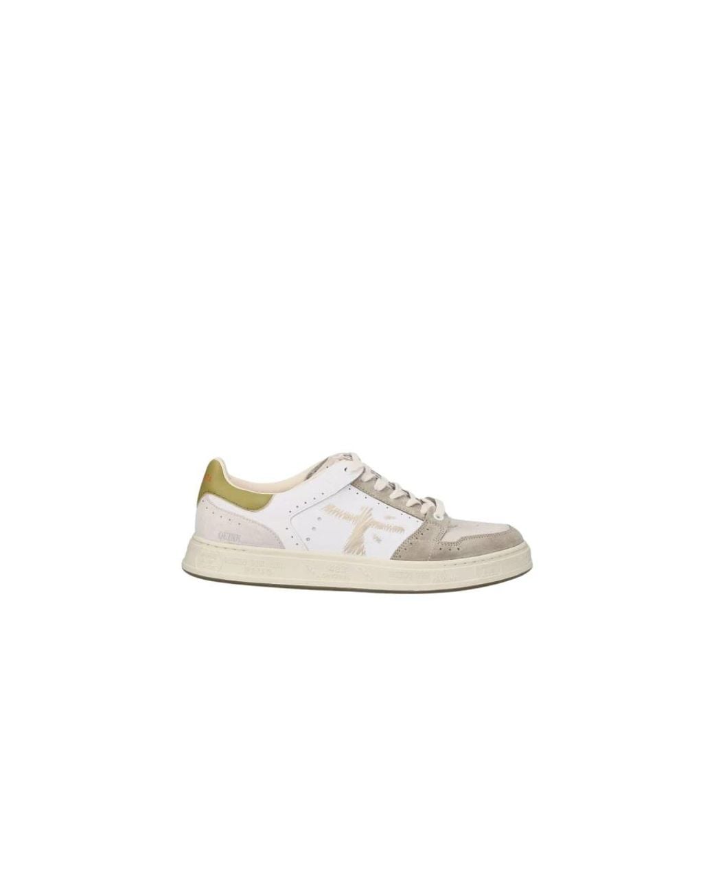 Premiata White Low Sole Sneaker for men