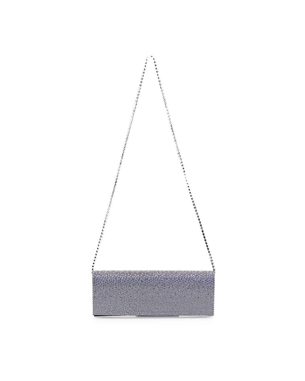 Gedebe Blue Kristallumschlagtasche