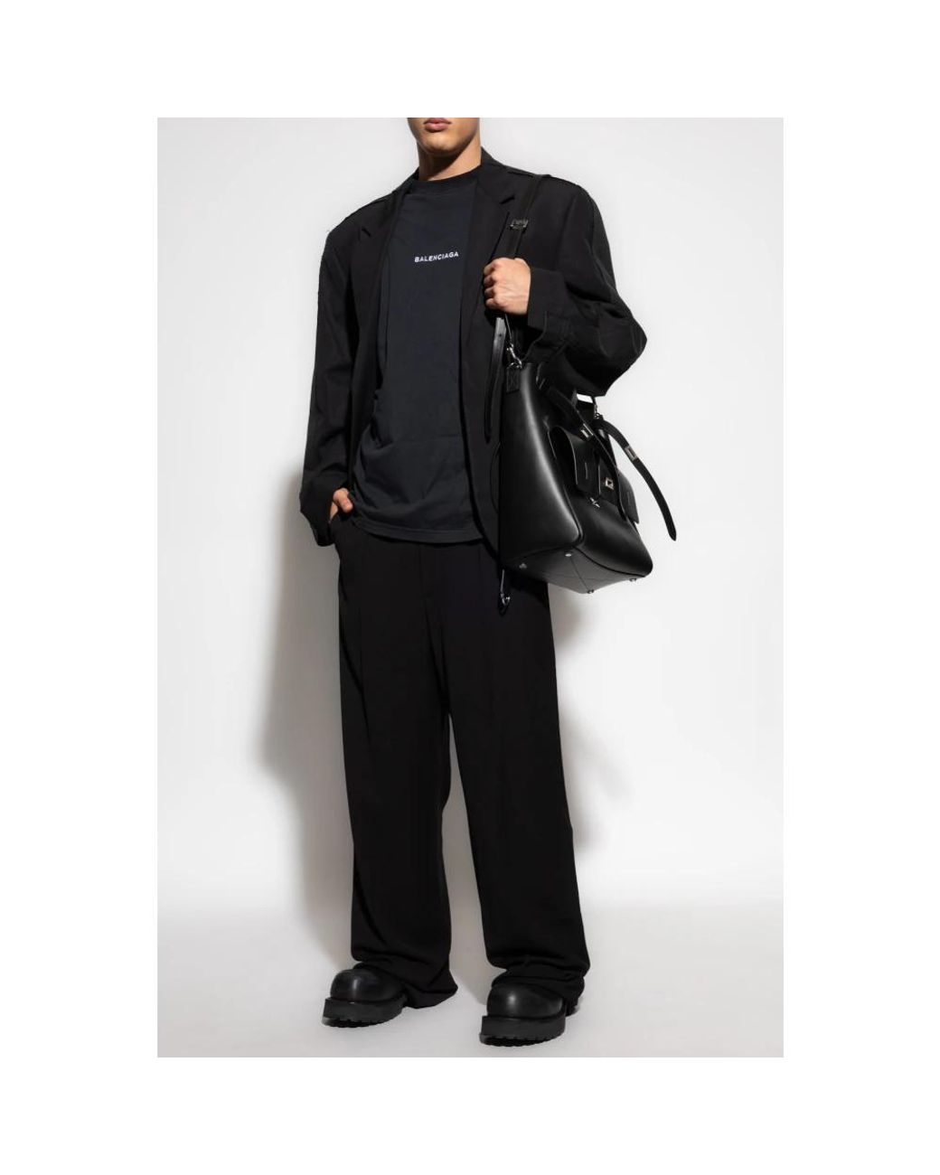 Blazers Balenciaga de hombre de color Black