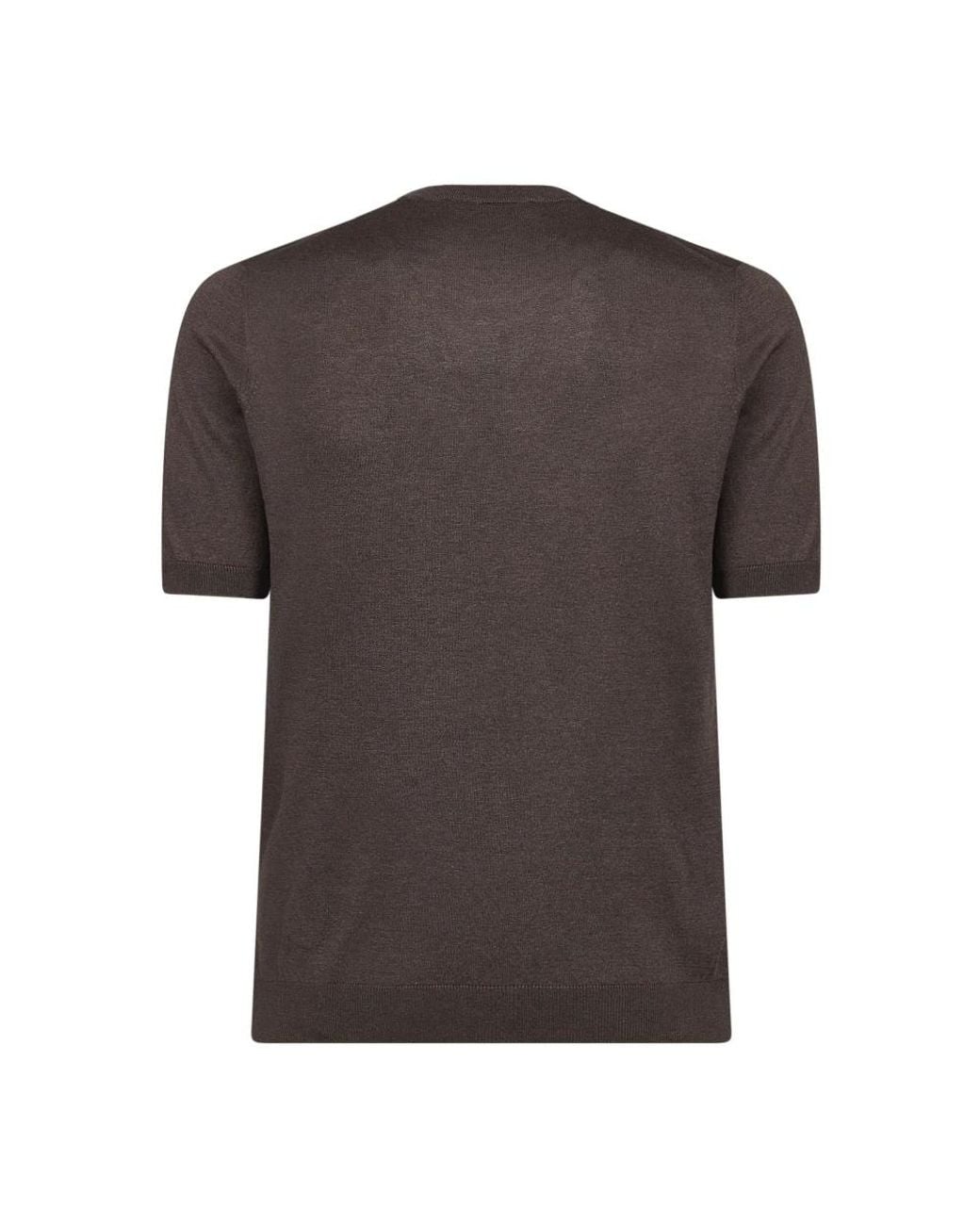 Tagliatore Gray Round-Neck Knitwear for men