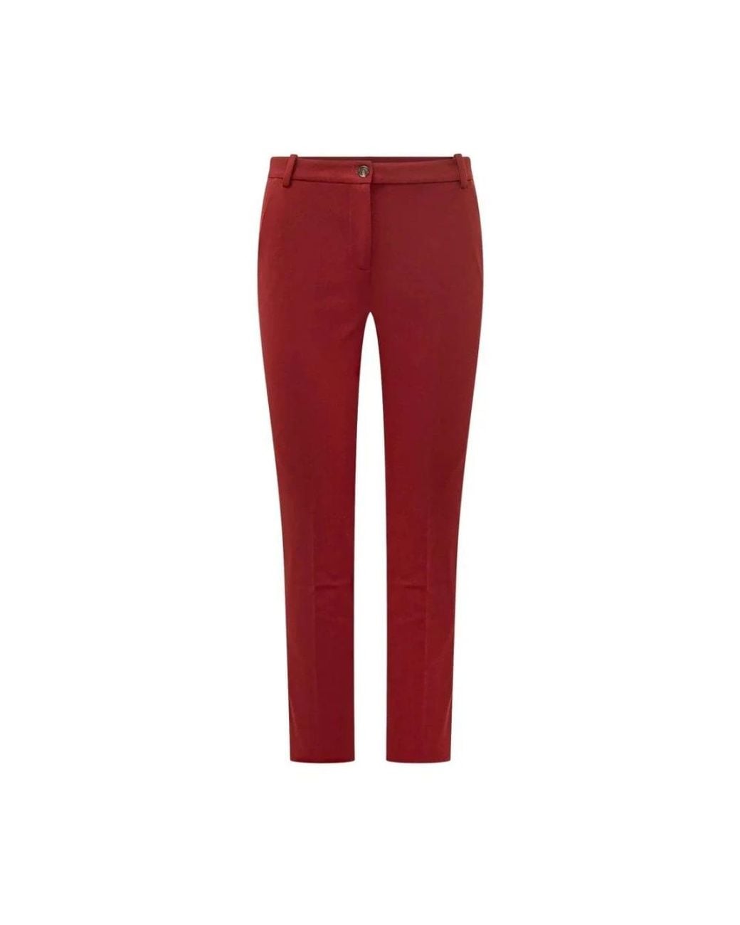 Pinko Red Slim-Fit Trousers