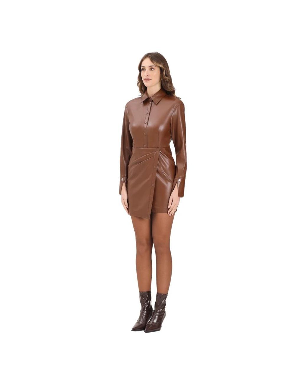 Patrizia Pepe Brown Short Dresses