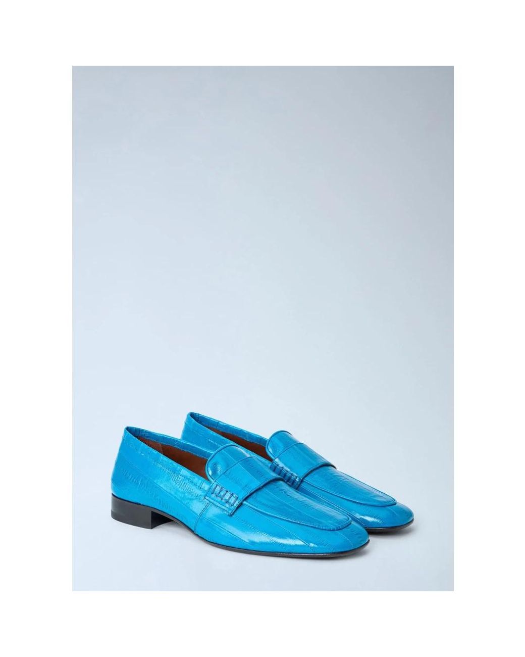 Dries Van Noten Blue Loafers