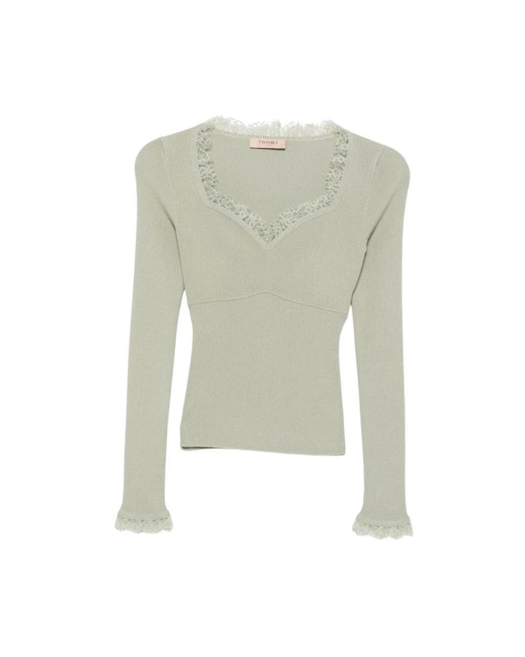 Twinset Green Strickpullover