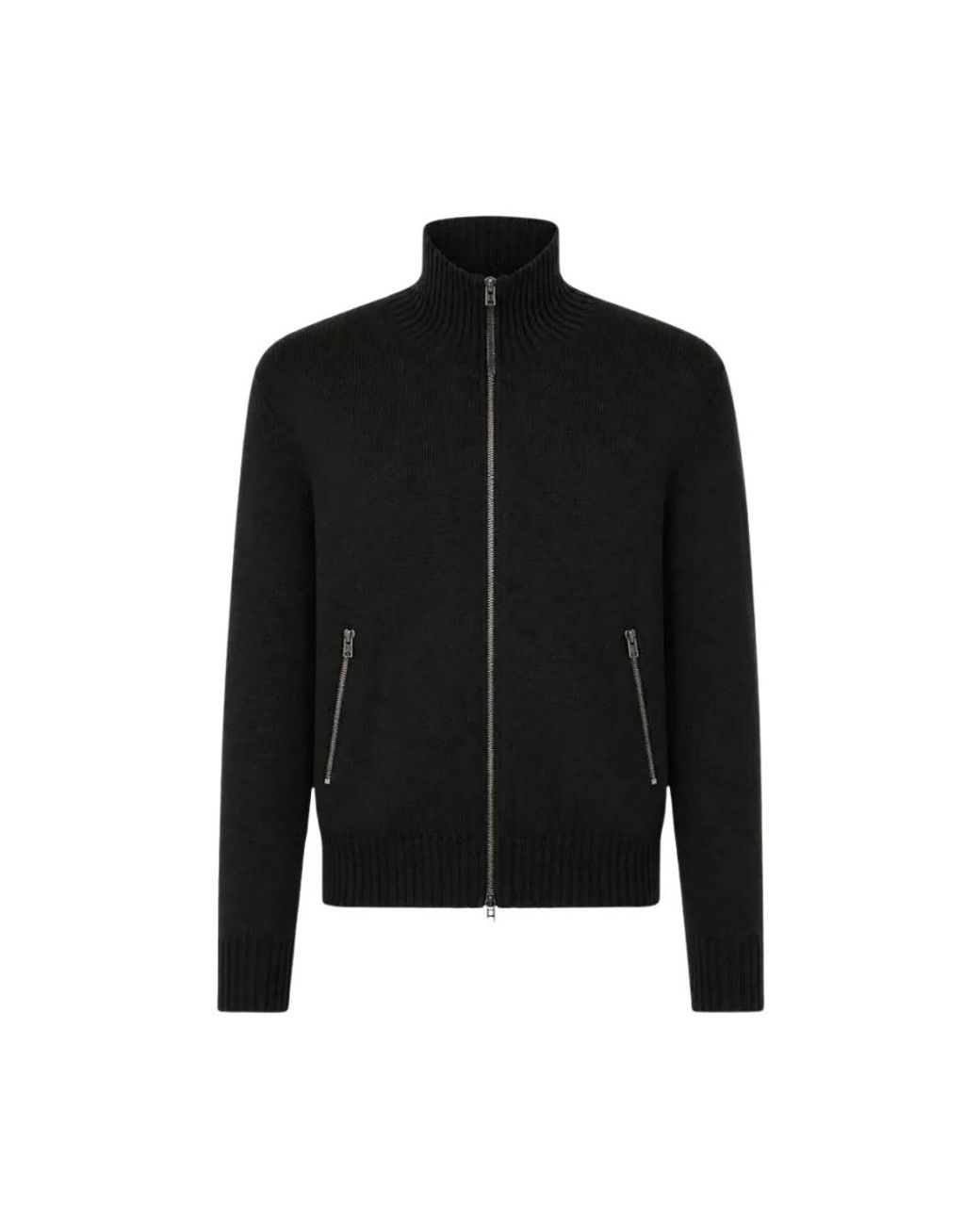 Tom Ford Leren Patch Rits Vest in het Black voor heren