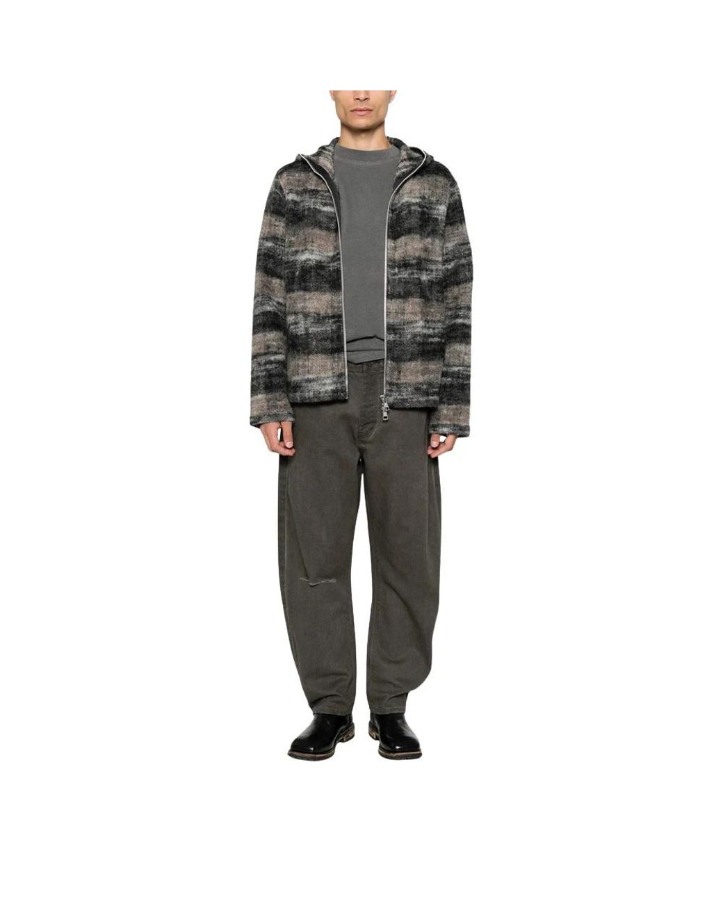 Purple Brand Gray Loose Fit Jeans for men