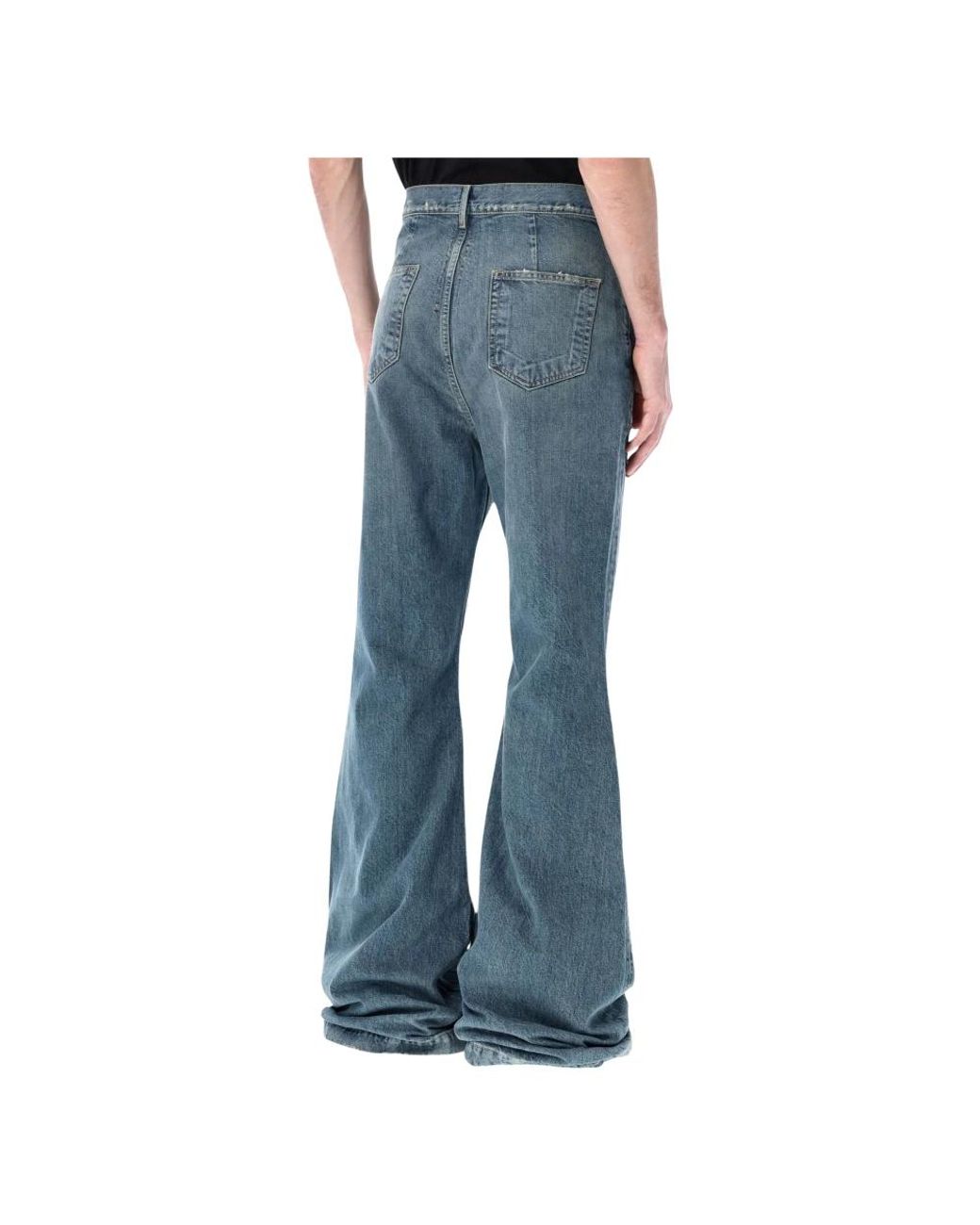 Rick Owens Blue Flare Jeans for men