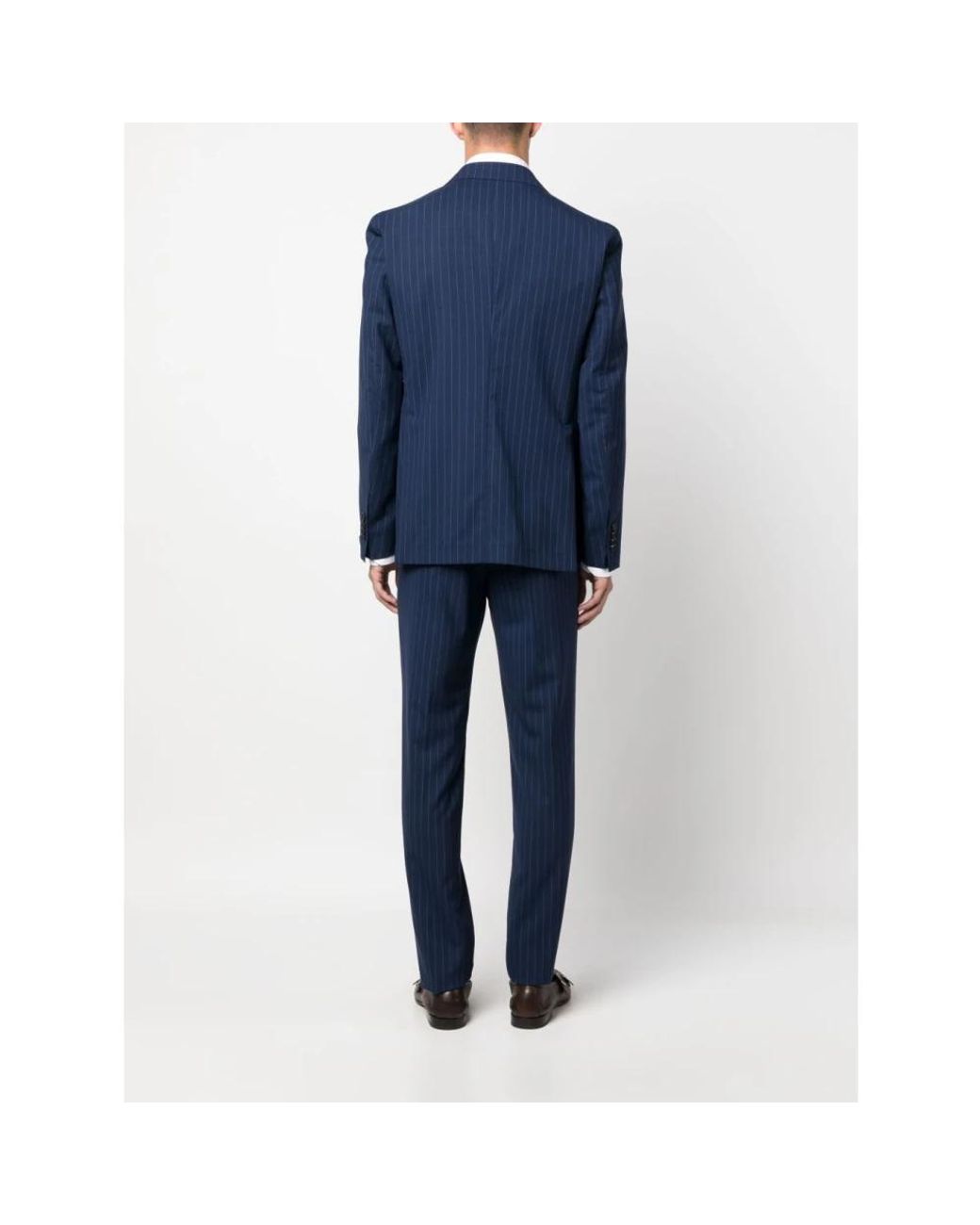 Tagliatore Vesuvio Double-Breasted Suit in het Blue voor heren