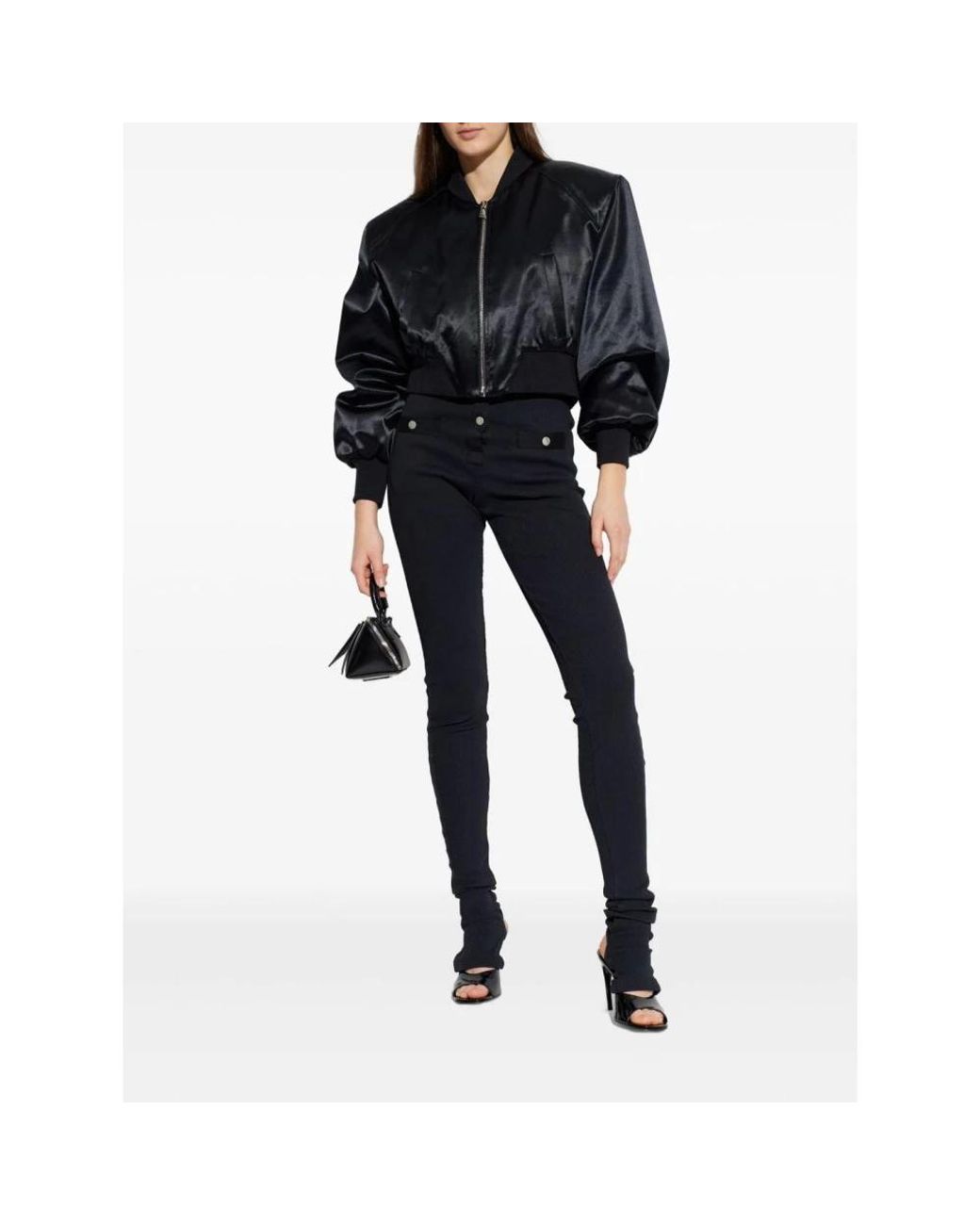 The Attico Black Bomber Jackets