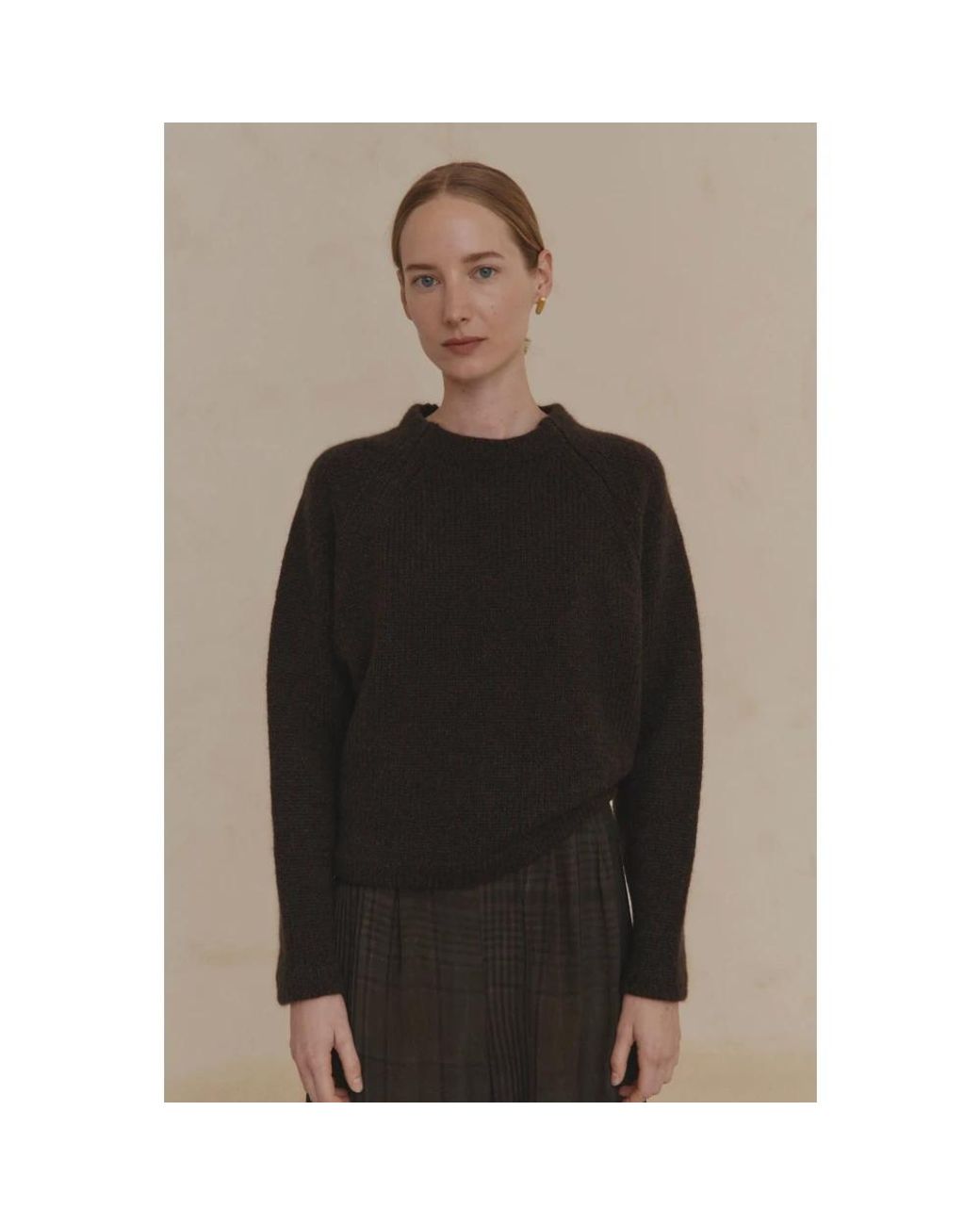 Cortana Black Round-Neck Knitwear