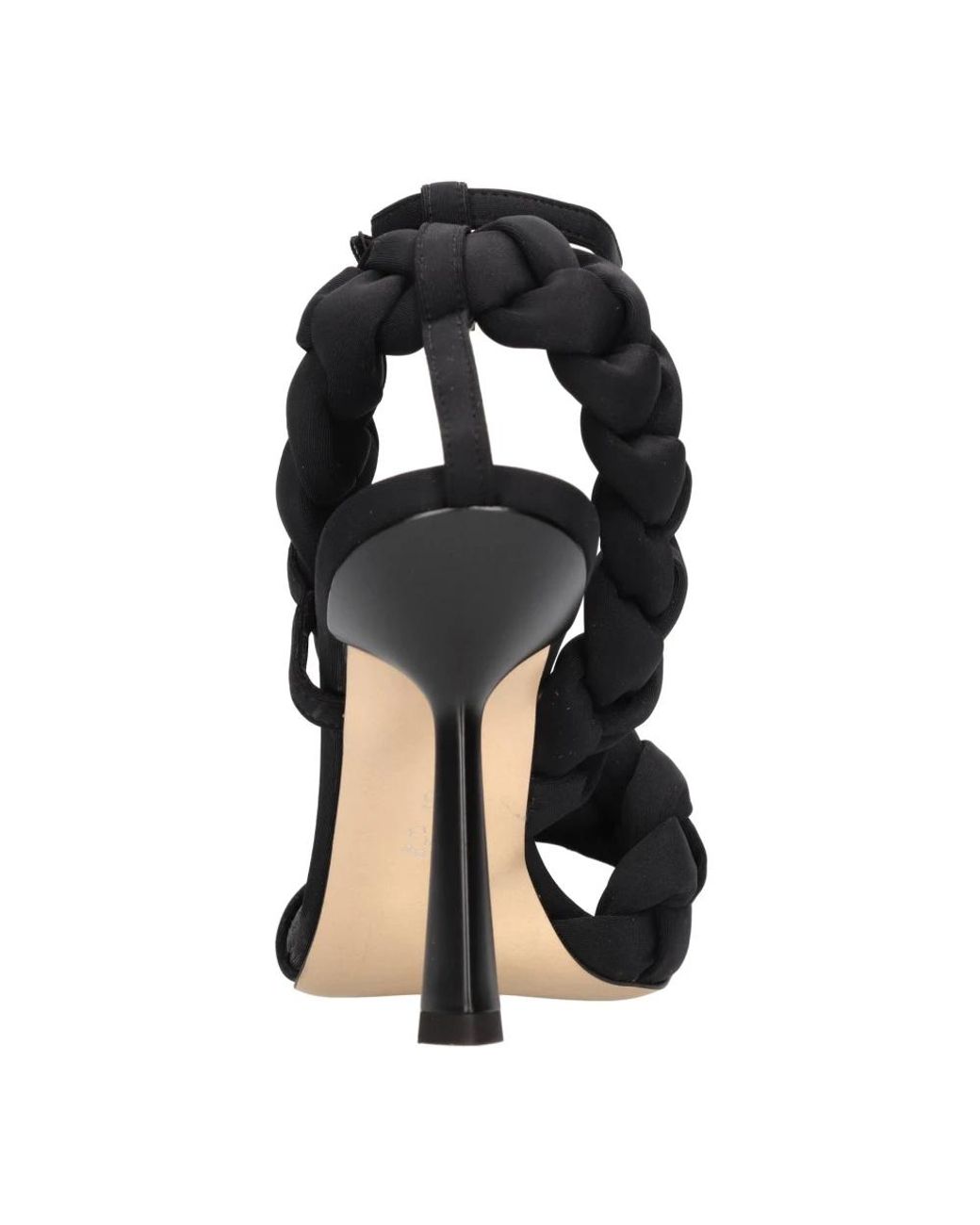 Islow Black High Heel Sandals