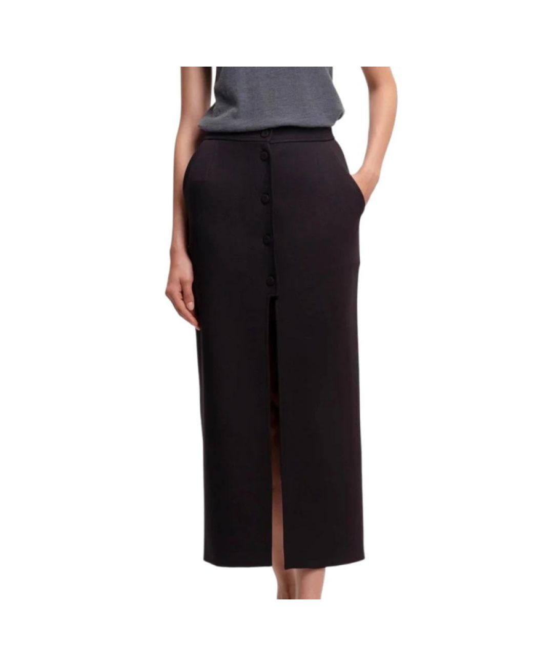Margaux Lonnberg Black Midi Skirts