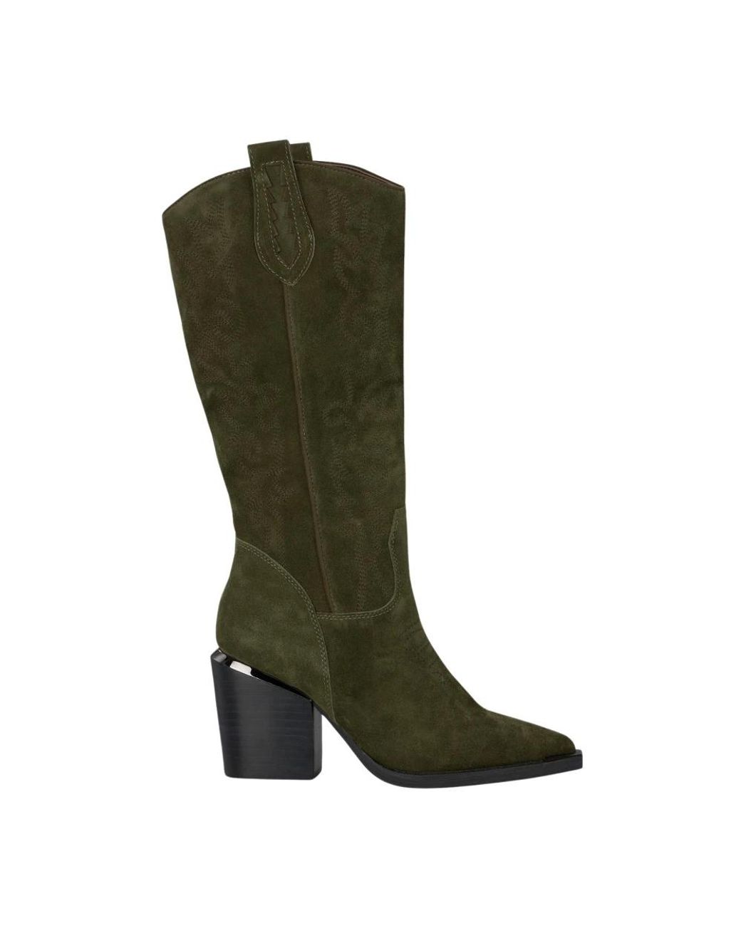 Alma En Pena. Green Cowboy & Biker Boots
