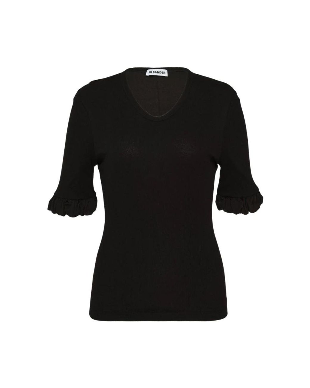 Jil Sander Black V-Neck Knitwear