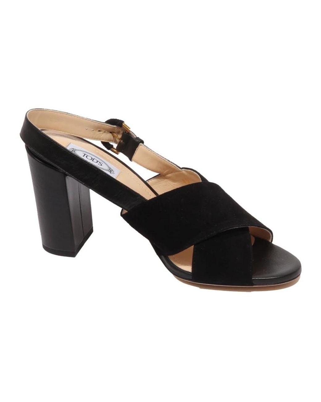 Tod's Black High Heel Sandals