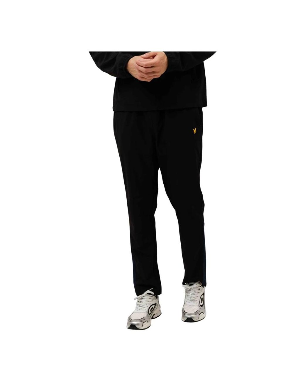 Lyle & Scott Black Straight Trousers for men