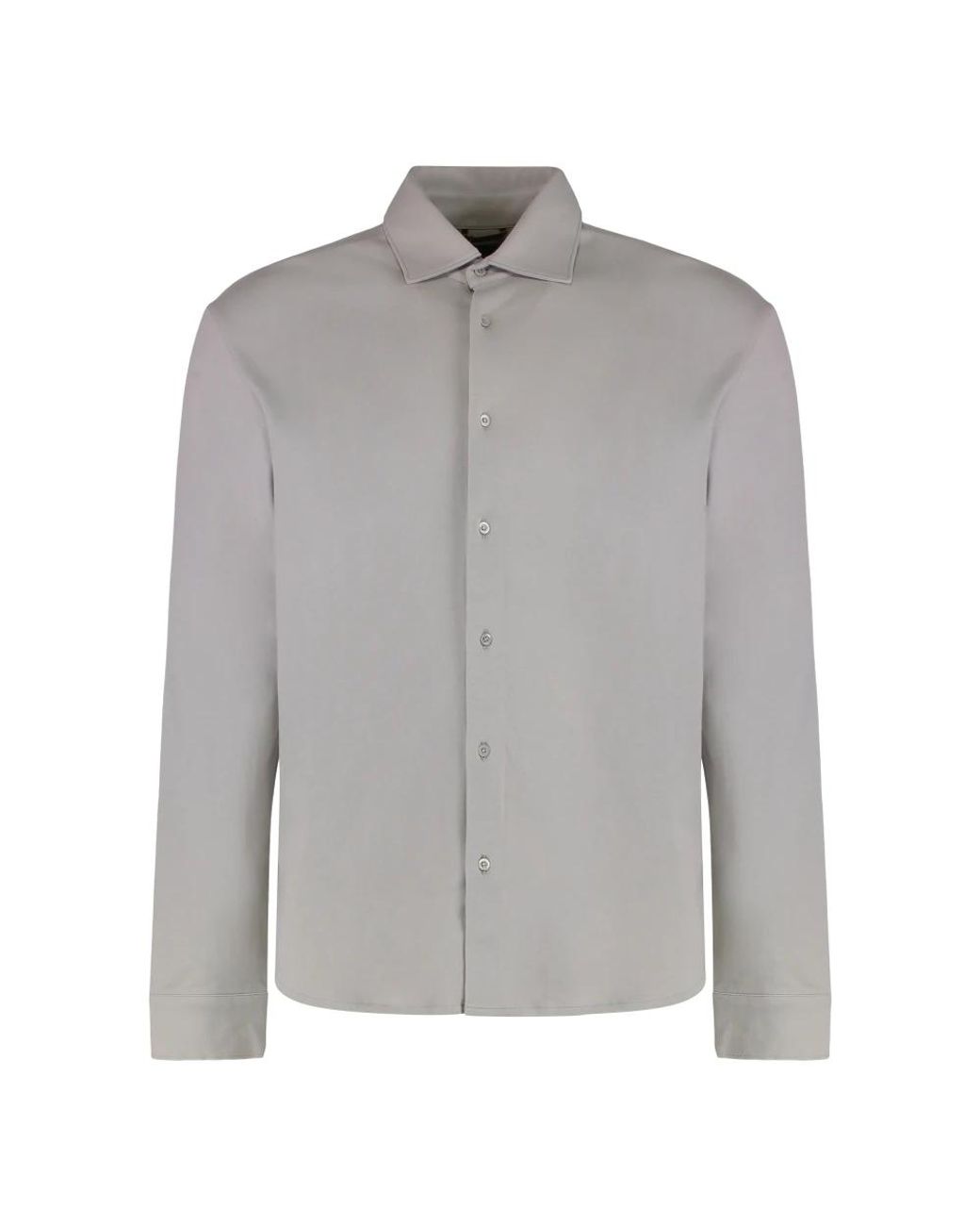 Moorer Gray Casual Shirts for men