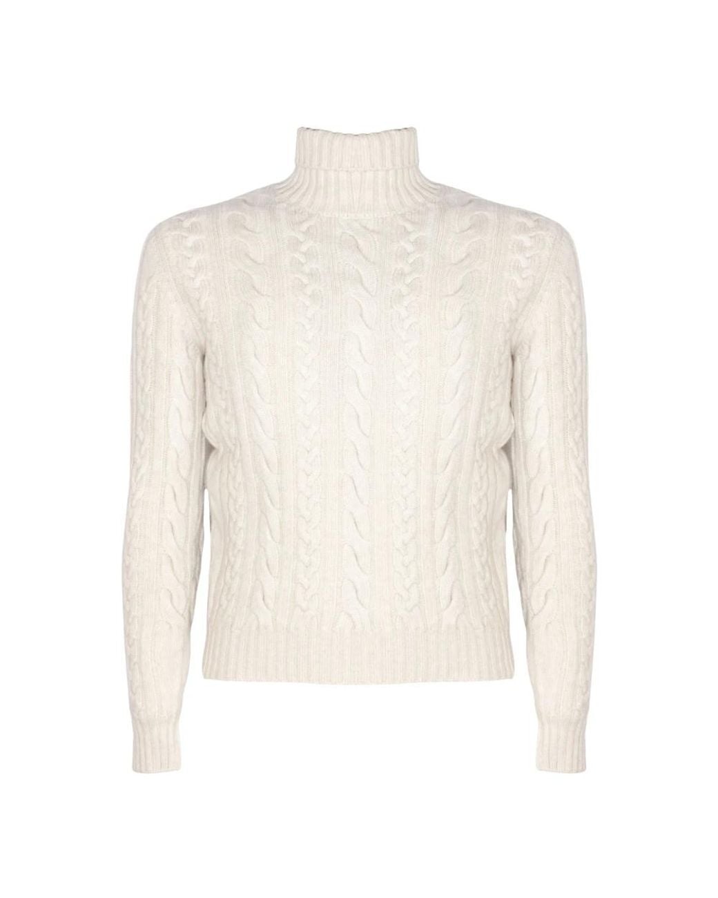 Fedeli White Turtlenecks for men