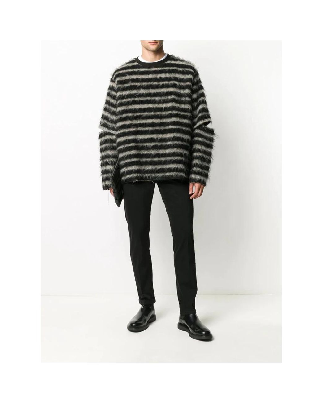 Dondup Black Slim-Fit Trousers for men