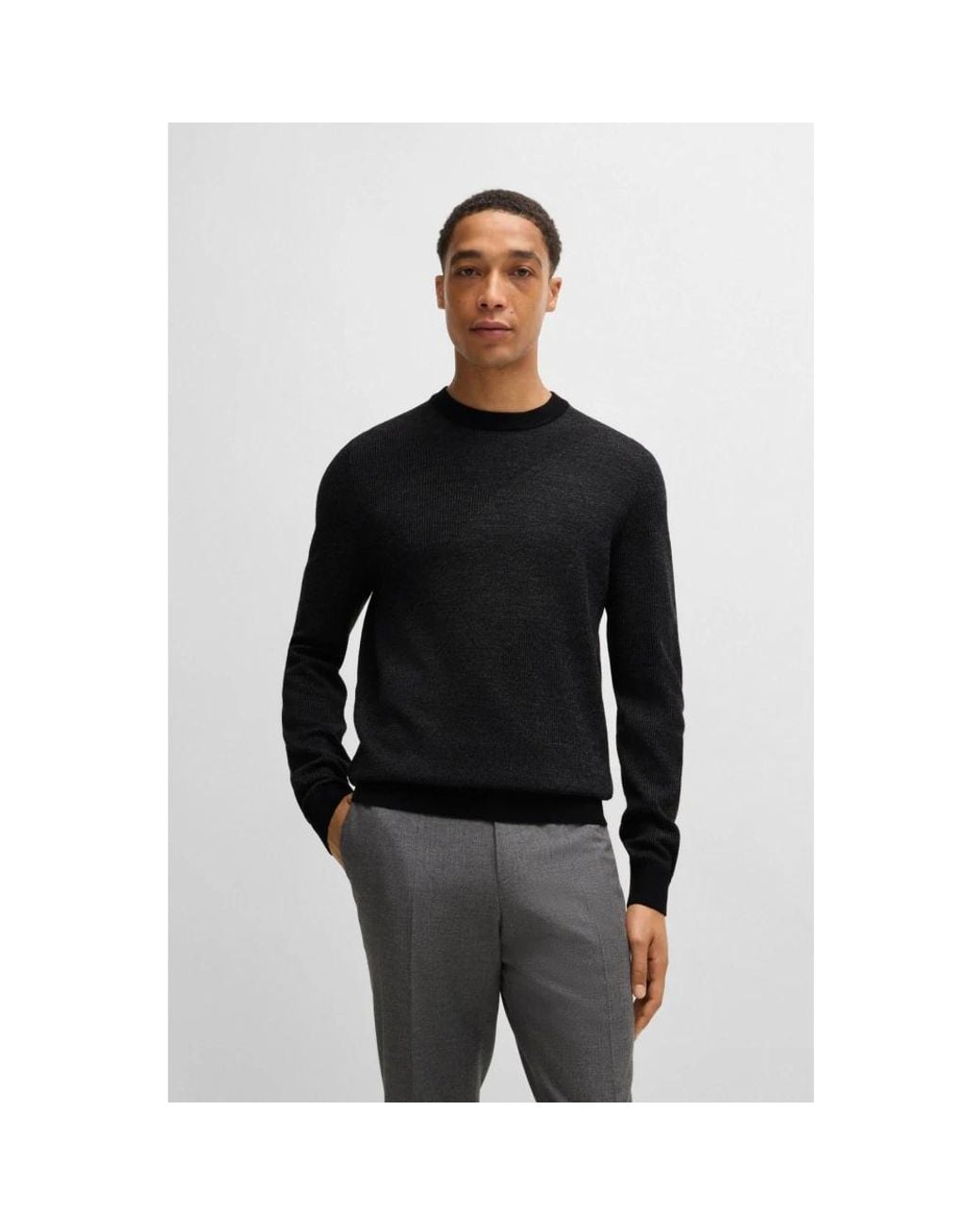 Boss Black Round-Neck Knitwear for men