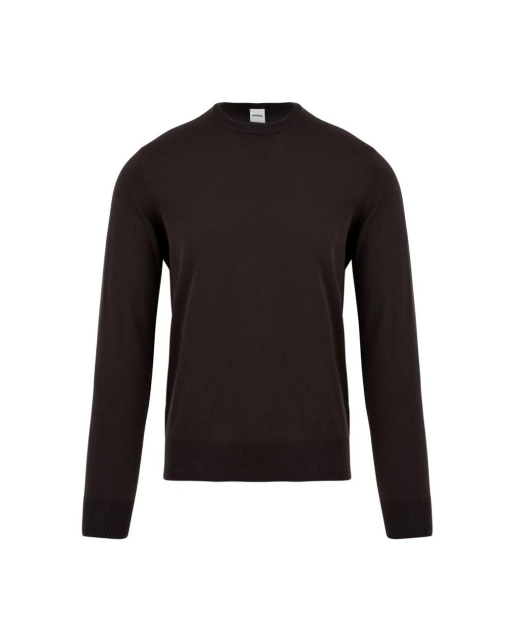 Aspesi Black Round-Neck Knitwear for men