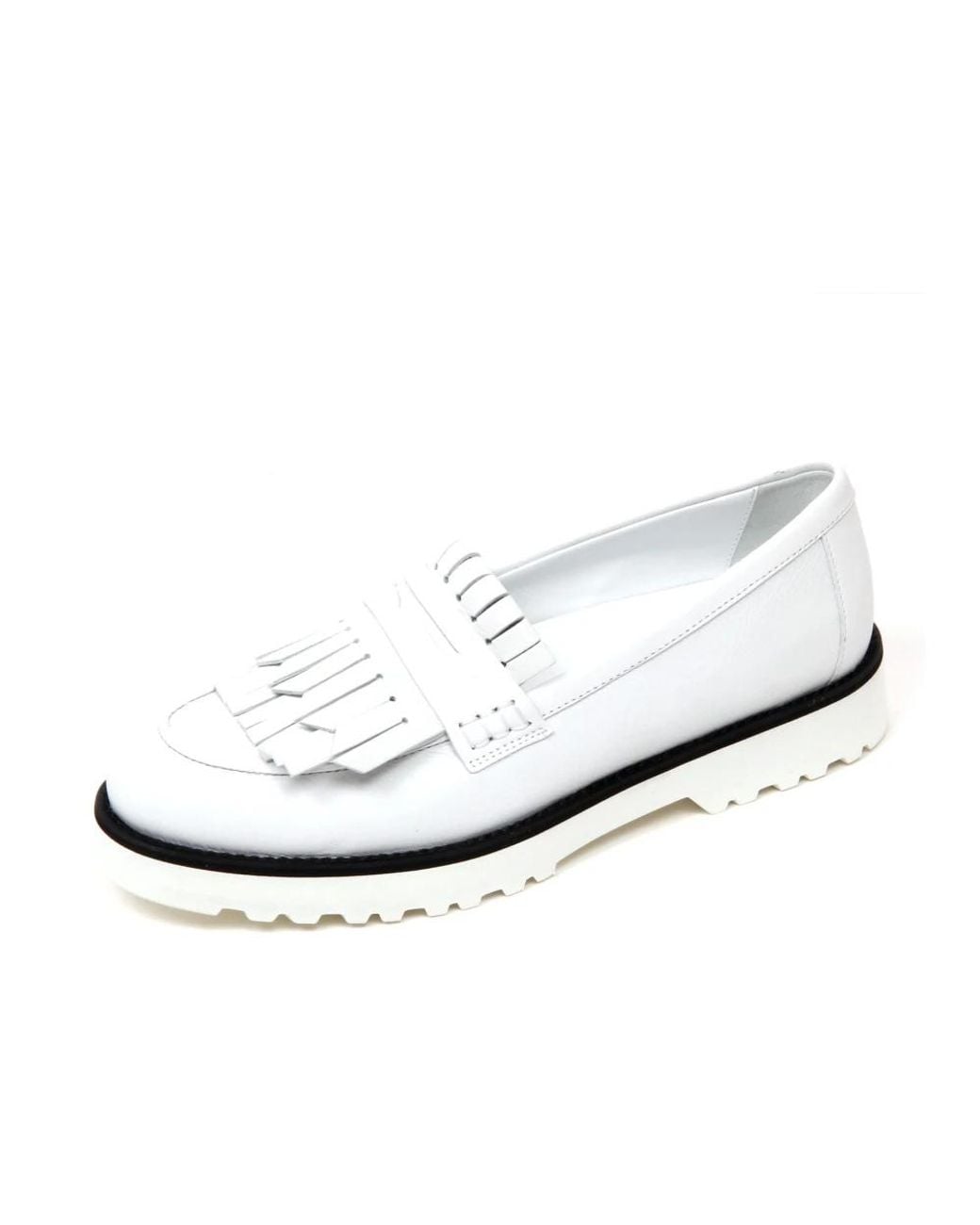 Hogan White Loafers